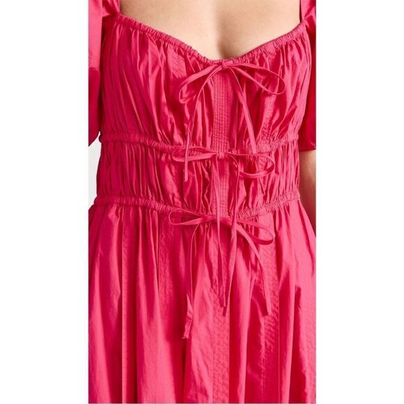 Ulla Johnson Palma Dress Puff Sleeve Peasant Midi size 2 - Picture 5 of 7